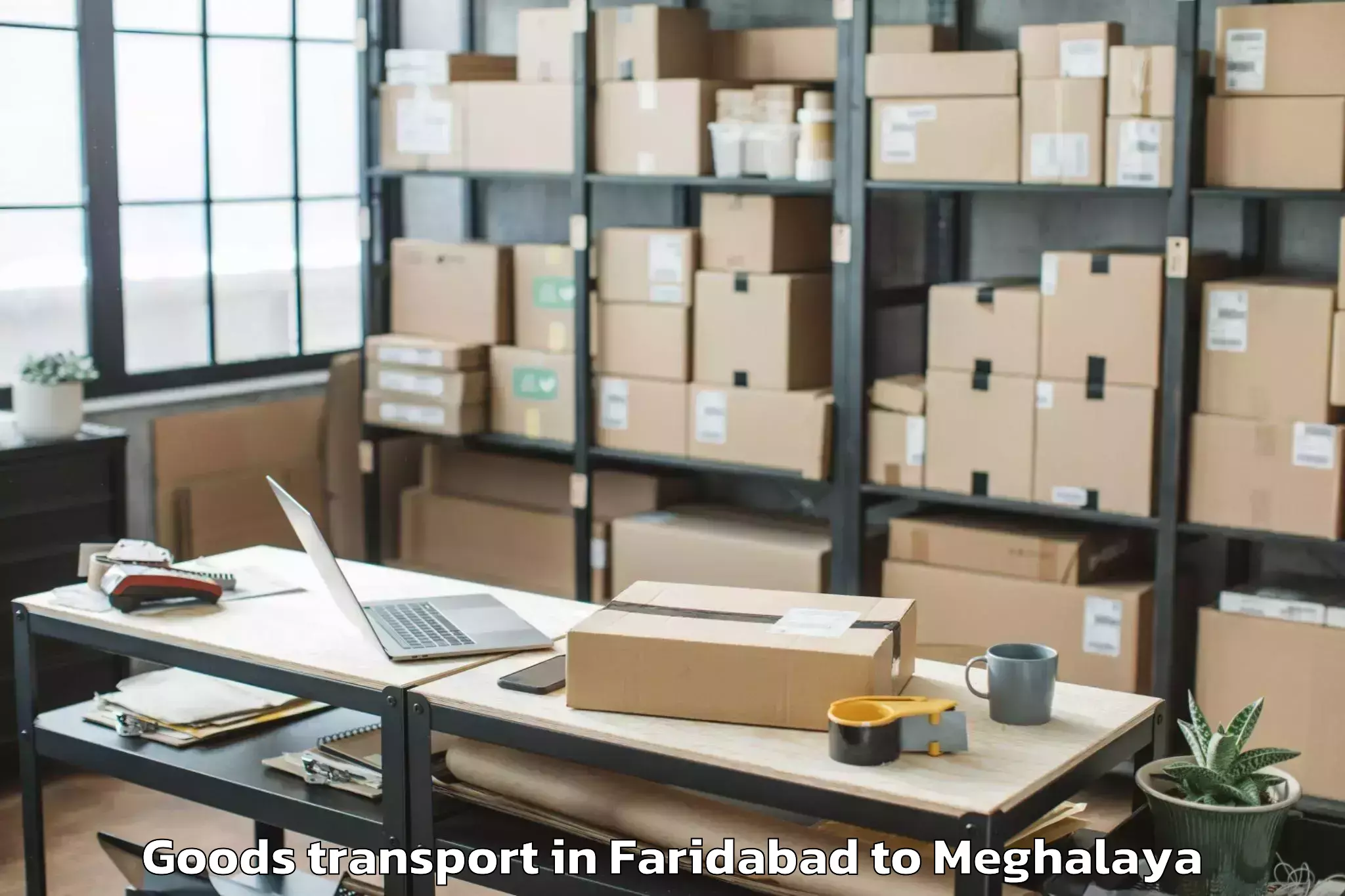 Faridabad to Mawkynrew Goods Transport